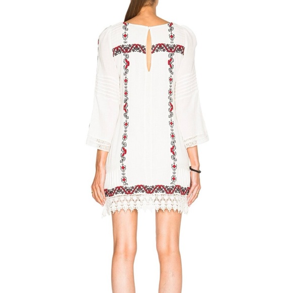 Alice + Olivia Riska Embroidered Dress Size 0 Like New - Picture 4 of 9